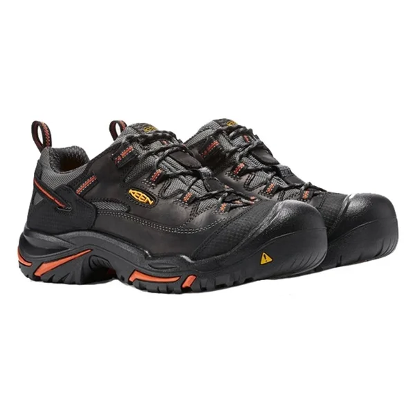 Keen Utility Braddock Low Steel Toe - Men's Black/Bossa Nova