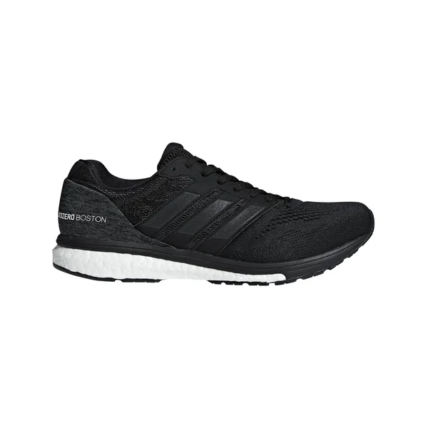 Adidas Adizero Boston 7 Core Black/White Men's Running Shoes, Size: 8