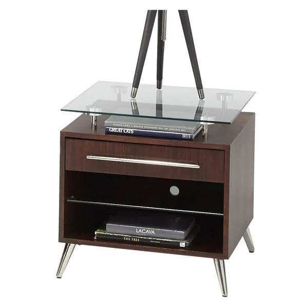 Progressive Furniture Studio City Dark Mozambique Rectangular End Table