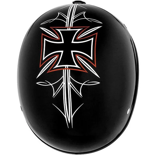 Skid Lid Original Half Helmet - Flat Black Street Rod MD