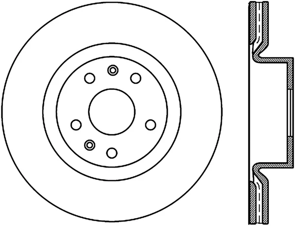 StopTech Slotted & Drilled Sport Brake Rotor (127.51038L)