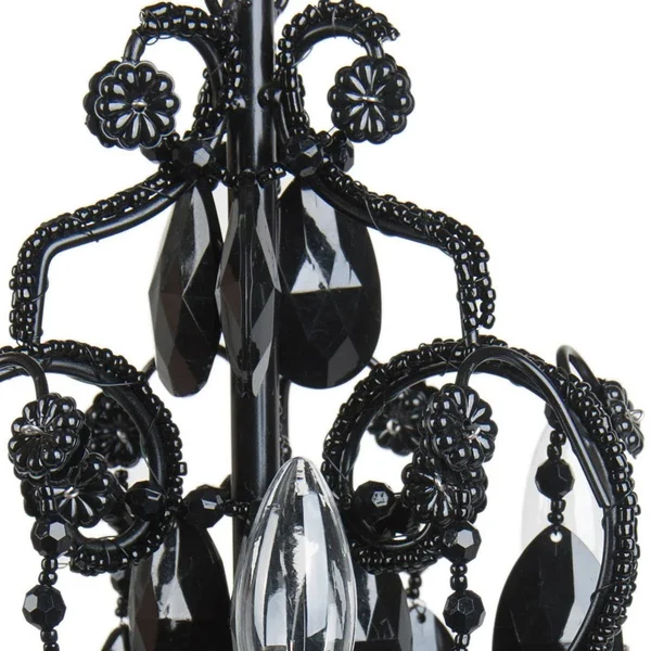 Tadpoles 3 Bulb Mini Chandelier Black