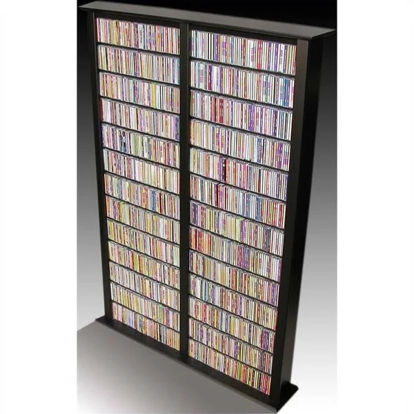 Venture Horizon Media Storage Tower- Tall Double White