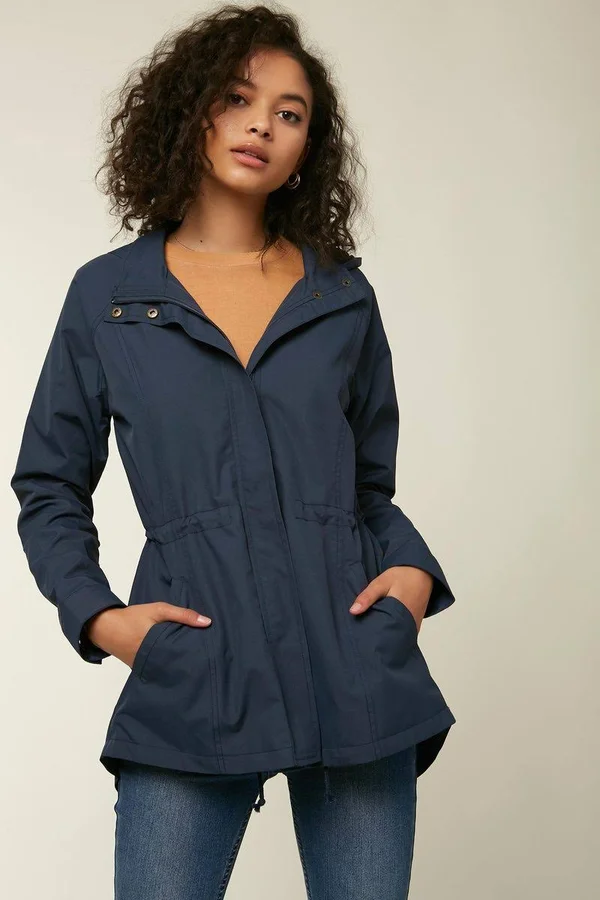 O&Neill Gayle Rain Jacket Women's Mood Indigo, L