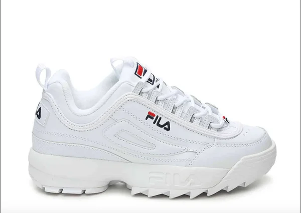 Men's White Disruptor II Shoes - Size 10 - Fila