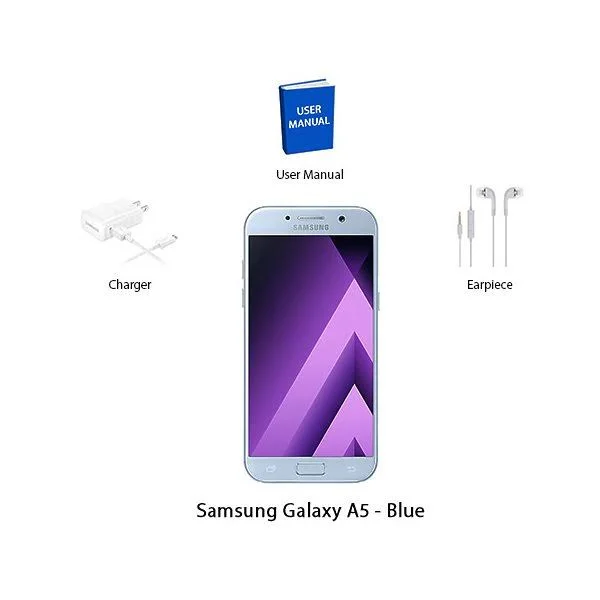Samsung Galaxy A5 A520F-DS Smartphone (Unlocked - 2017 Version, Blue)