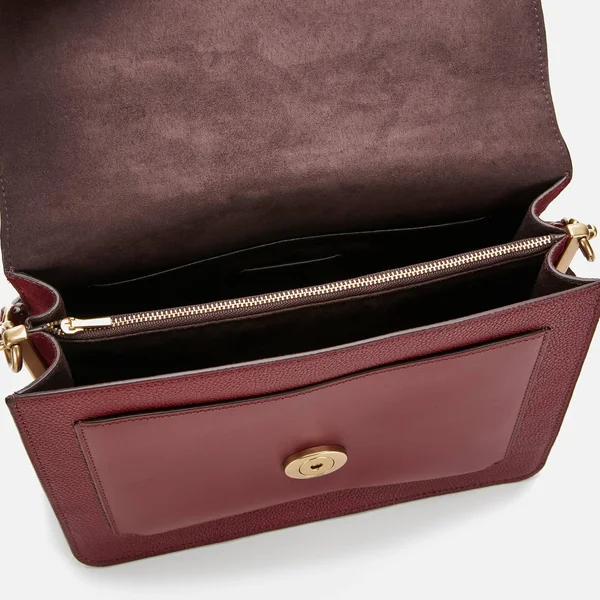 Coach Ladies Deep Red Tabby Leather Shoulder Bag