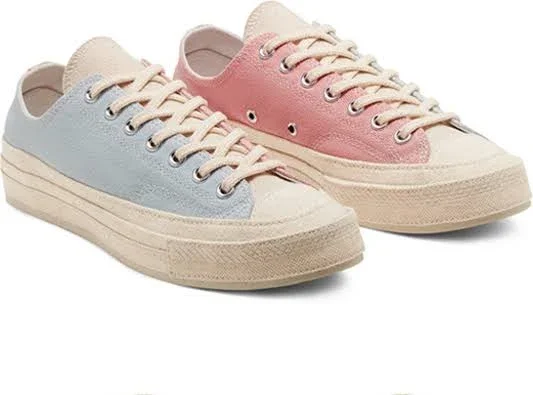 Converse Renew Chuck 70 Low &Tri-Panel Pack& MELLOW Rose/Plein Air/Egret/Optical White Canvas Shoes/Sneakers 167772C (Size: US 7