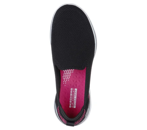 Skechers Women's GOwalk 5 Prized Slip-On, Black/Pink
