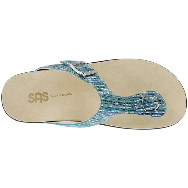 SAS Women's Sanibel Rainbow Teal 10.5 Medium