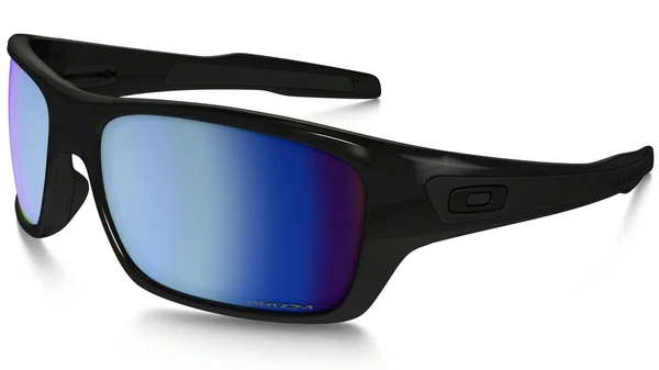 Oakley Turbine Sunglasses - Polished Black/Prizm Deep Water Polarized