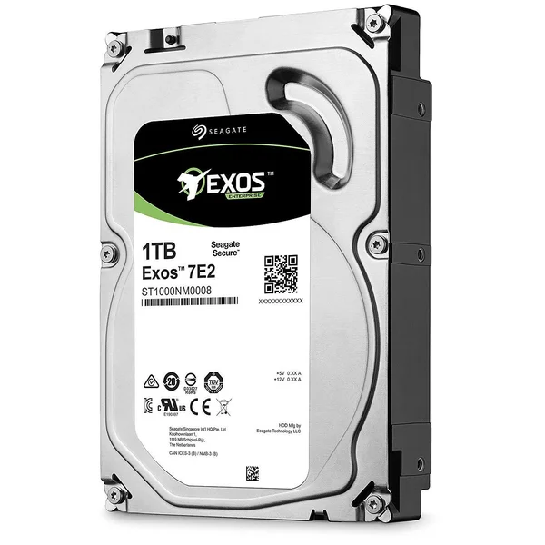Seagate Exos 7E2 1 TB Internal HDD - 3.5x22 - ST1000NM0008 - SATA 6Gb/s - 7 - 200 rpm