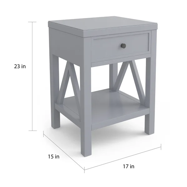 The Gray Barn Latigo Acacia Wood End Table - Turquoise