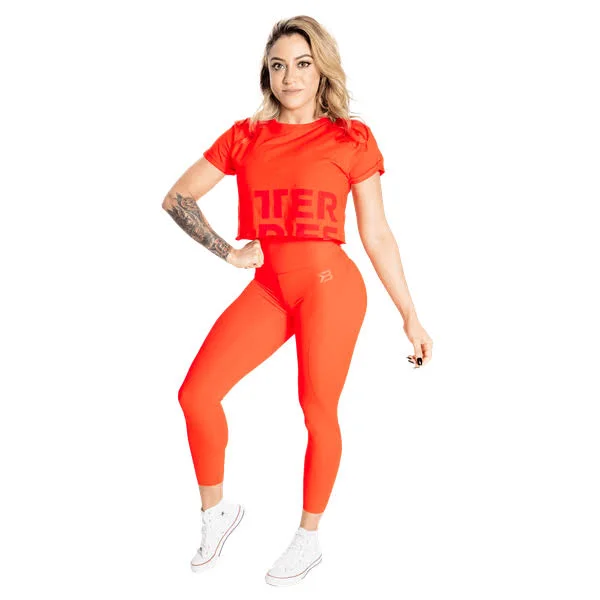 Better Bodies Women's High Waist Leggings in Red Size M