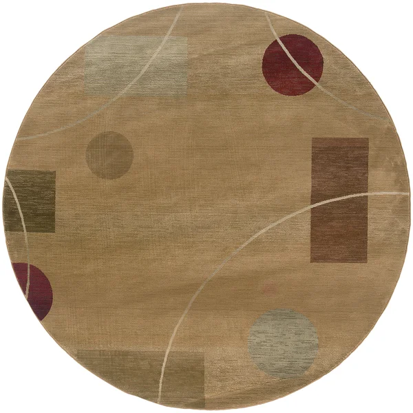 Oriental Weavers Generations 1504g Beige Area Rug 8' Round