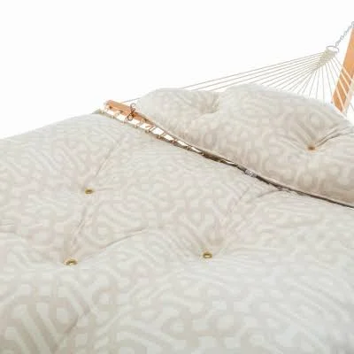 Nags Head Hammocks Sunbrella Fretwork Flax Tufted Hammock