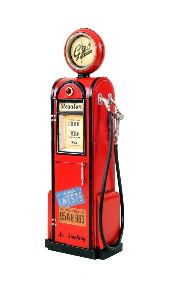 Old Modern Handicrafts AJ012 GAS Pump w/Clock 1:4