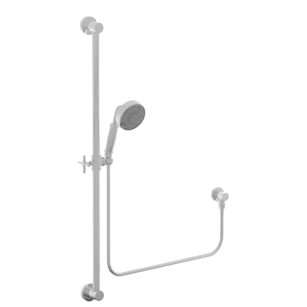 Newport Brass 280F Multi-Function Hand Shower Package with Slide Bar - - Polished Chrome