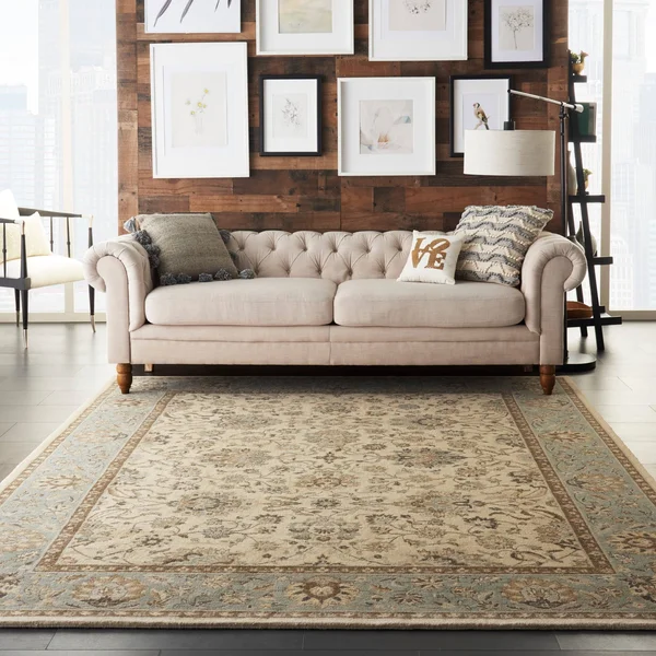 Nourison Living Treasures LI16 2&6x22 x 4&3x22 Grey, Ivory Area Rug