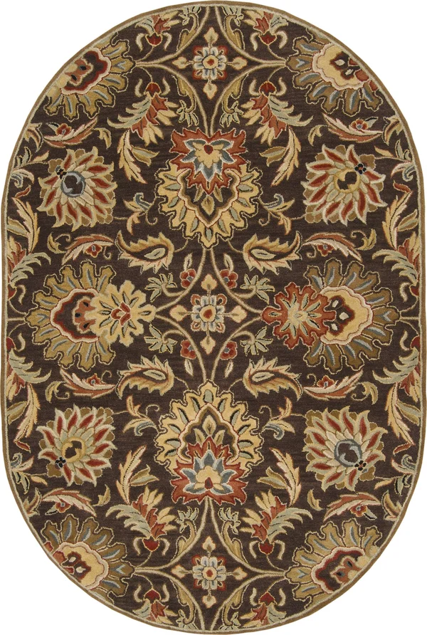 Surya Caesar CAE1028 Dark Brown Area Rug - 18x22 Sample