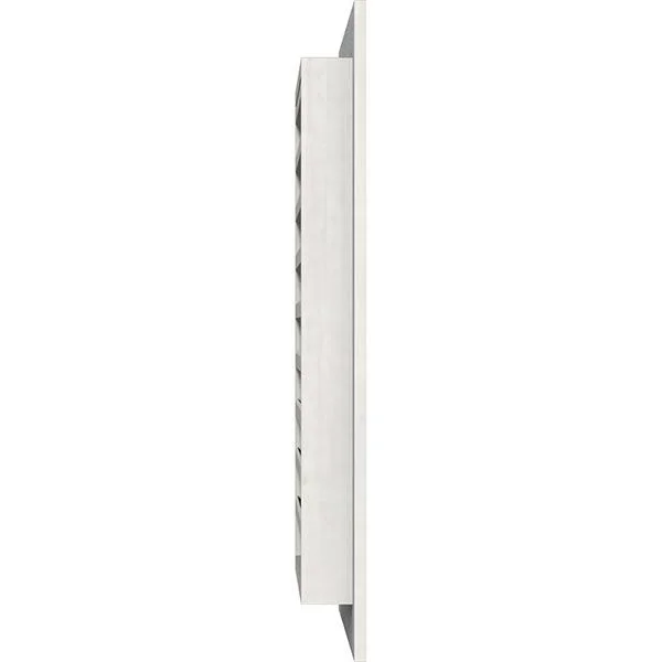 Ekena Millwork GVWVE32X1801RFPWR 32x22W x 18x22H Vertical Gable Vent (37x22W x 23x22H Frame Size): Primed - Functional, Rough Saw