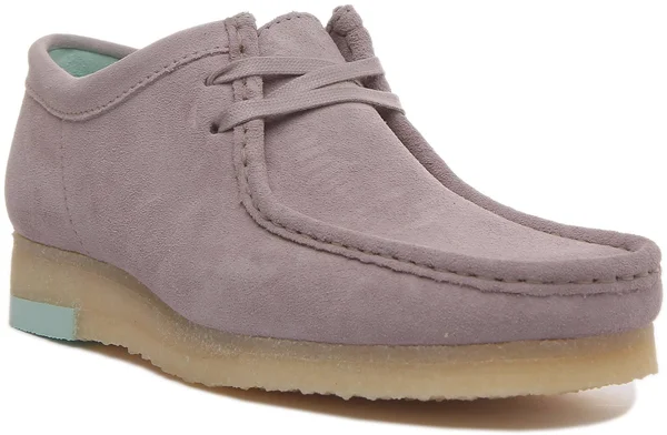 Clarks Originals Wallabee Shoes - Grey Combi UK 12 Adult Mens