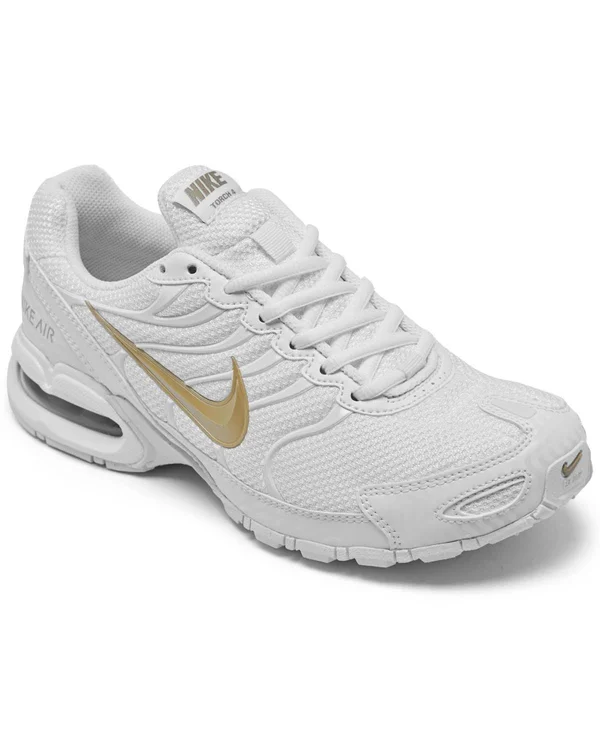 Nike Air Max Torch 4 Womens Shoes Size 10, Color: White/Gold, Women's