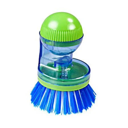 FLP 8844 Clean Touch Soap Dispensing Palm Brush Assorted Colors (Case of 36)