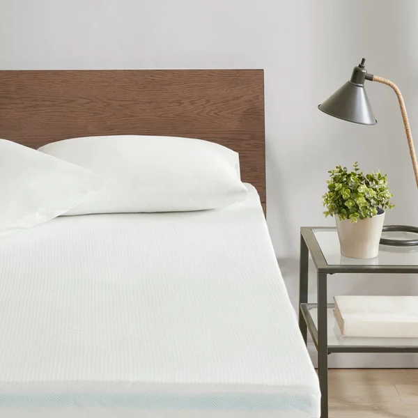 Sleep Philosophy 3-Zone 3x22 Memory Foam Topper with Removable Cover Full