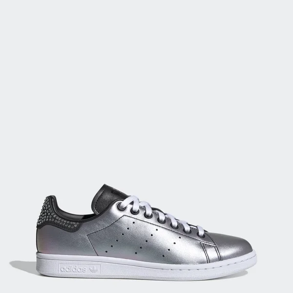Adidas Originals Women's Stan Smith Sneaker, Black/White/White, 8.5