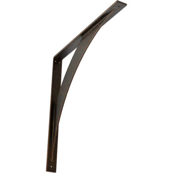 Ekena Millwork 2x22W x 24x22D x 24x22H Legacy Steel BRACKET, Antiqued Bronze