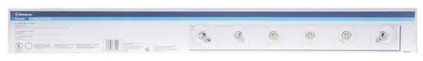 Westinghouse 6645000 6 Light Bath Bar Beveled Mirror