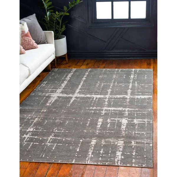 Jill Zarin Uptown Lexington Avenue Gray Area Rug - Size: 9& x 12&