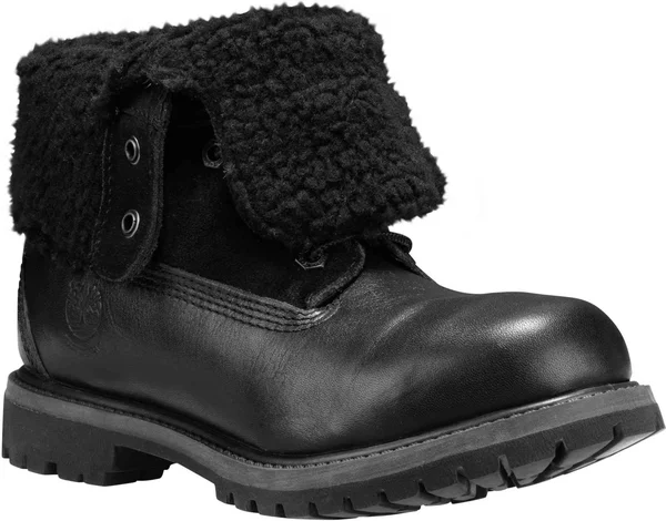 Timberland Authentics Teddy Fleece Waterproof Fold-Down Boots - Women's Black, 6.5