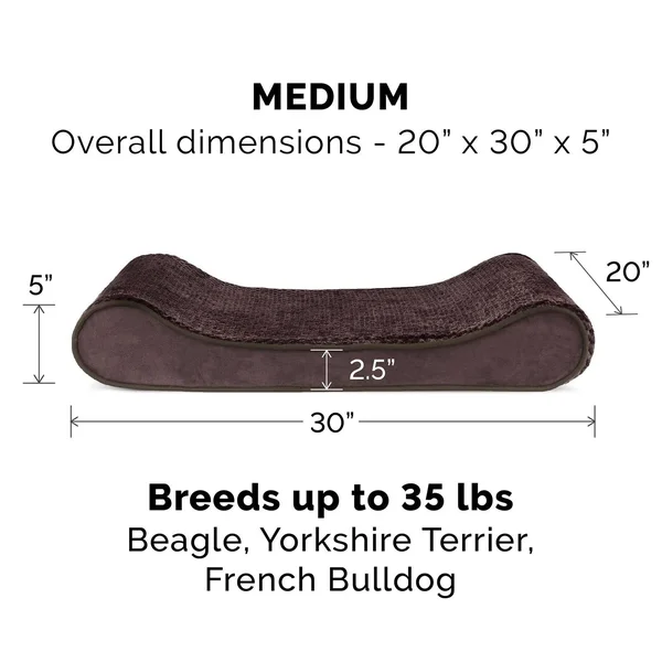 FurHaven Pet Bed - Memory Foam Minky Plush & Velvet Luxe Lounger Dog Bed - Jumbo - Gray
