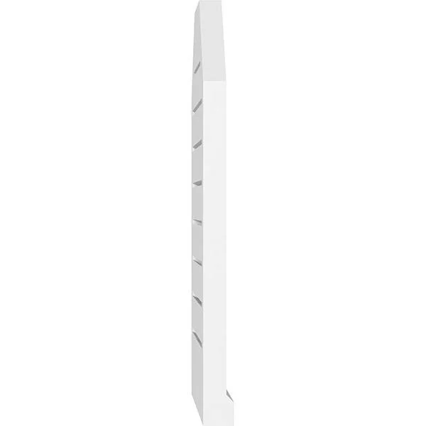 Ekena Millwork GVPOT16X3603SF 16x22W x 36x22H Octagonal Top Surface Mount PVC Gable Vent: Functional, w/ 2x22W x 2x22P Brickmoul