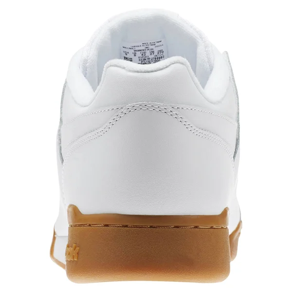 Reebok Men Workout Plus Sneaker, White/Carbon/Classic Red, 6