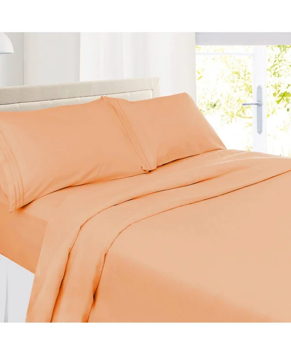 Premier 1800 Series Deep Pocket 4 pc. Sheet Set - Queen - Burgundy