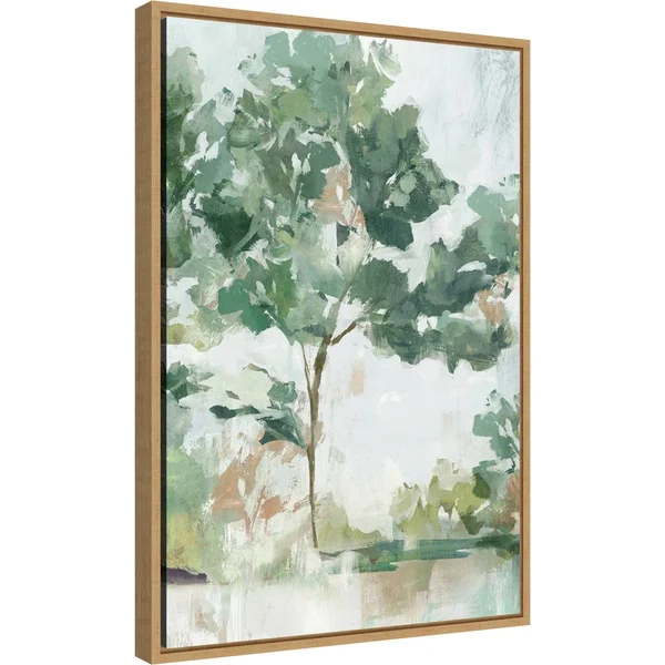 Soundless Beauty I by Isabelle Z Framed Canvas Art - Plastic - Brown