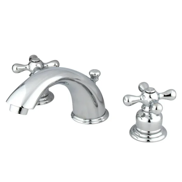Kingston Brass KB971X Victorian Widespread Lavatory Faucet with Retail Pop-Up, Polished Chrome
