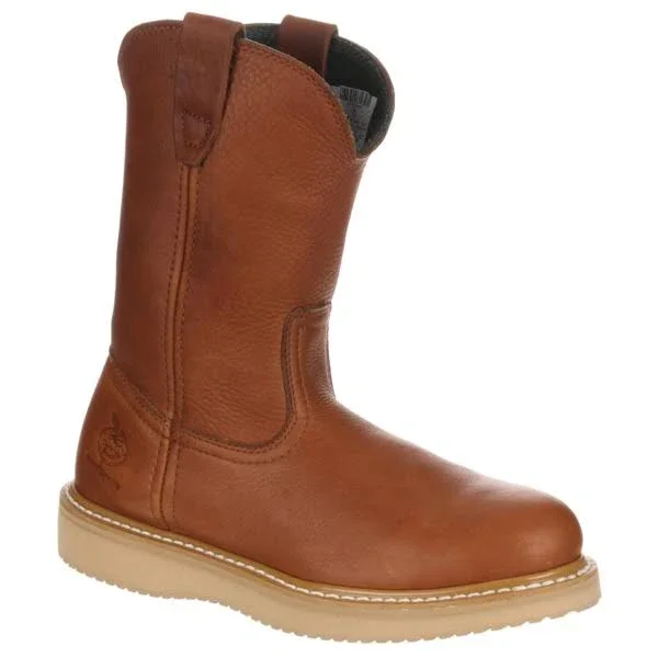 Georgia Boot Wedge Steel Toe Pull on Work Boot