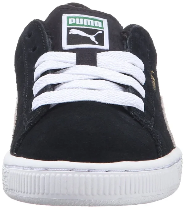 Puma Suede Little Kids& Shoes, Black/White, 13.5