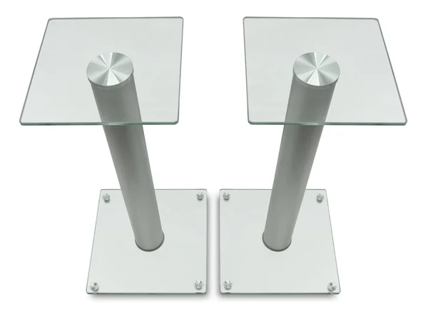 Mount-it! Speaker Stands for Satellite Speakers and Surround Sound Systems - Glass and