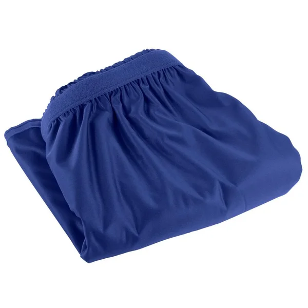 Snap Drape 5412EG29S3-572 Wyndham 17& 6x22 x 29x22 Royal Blue Shirred Pleat Table Skirt with Velcro Clips