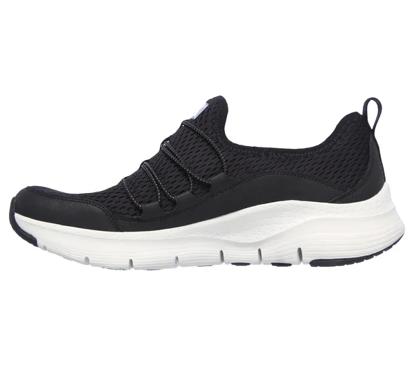 Skechers Women's Arch Fit Lucky Thoughts Sneaker - Black/White