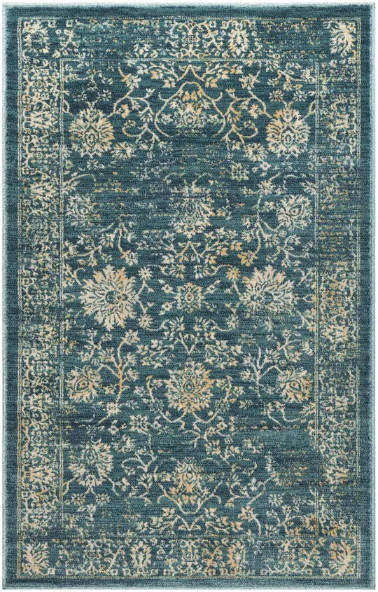 Safavieh EVK510K Evoke Light Blue, Beige Area Rug - 3& x 5&