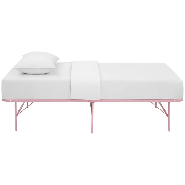 Modway Horizon Stainless Steel Pink Bed Frame - Twin