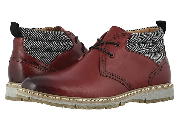 Stacy Adams Men's Grantley Chukka Boot, Color: Cranberry, Size: 8.5