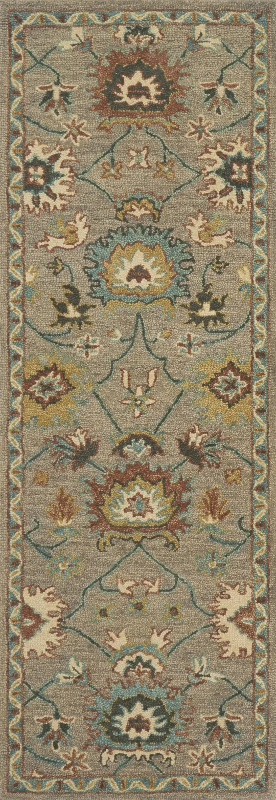 Loloi Underwood Un-01 2&3x22 x 3&9x22 Taupe - Blue Rug