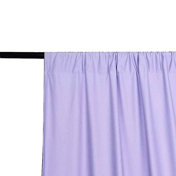 10 ft x 10 ft Lavender Polyester Professional Backdrop Curtains